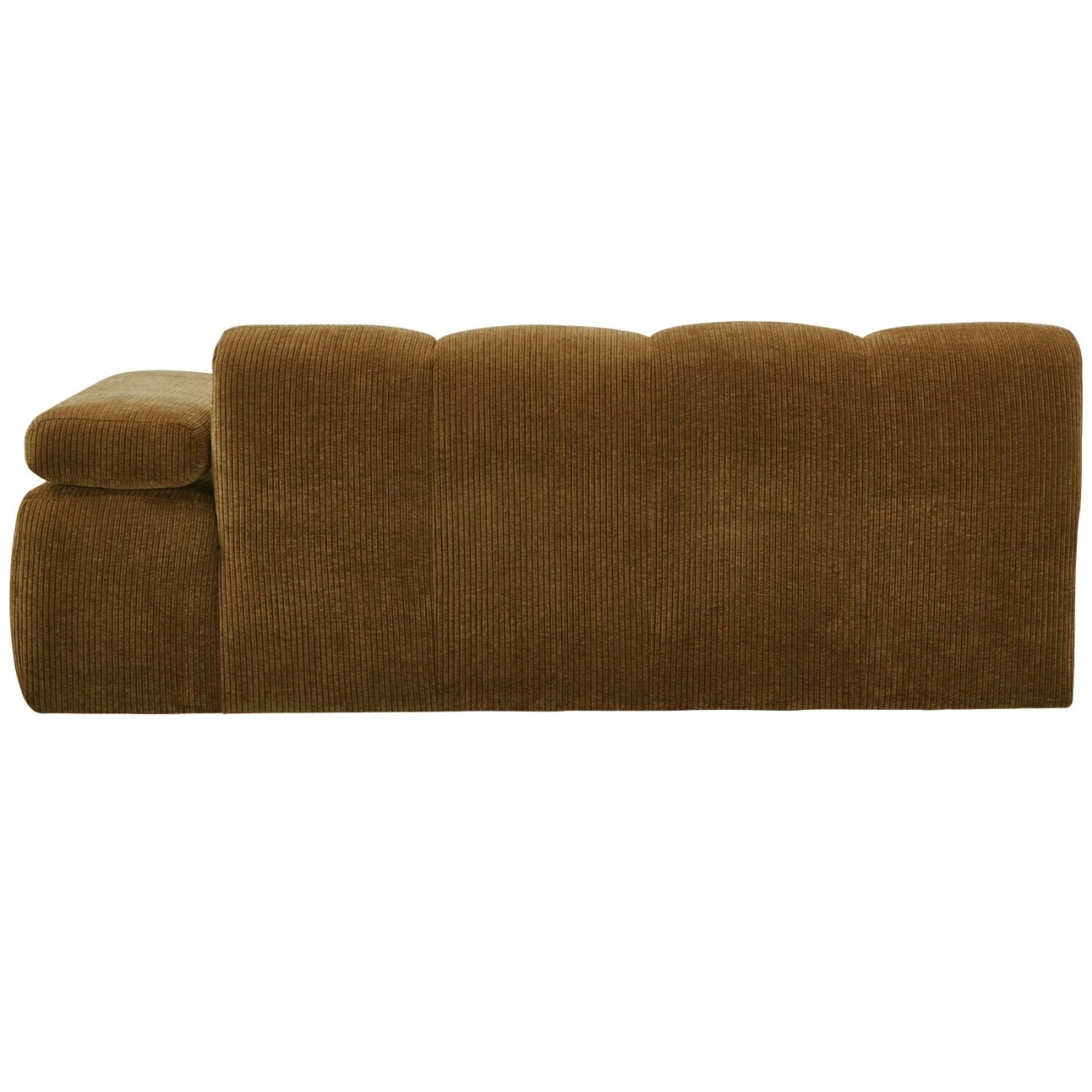 Modulsofa Mojo Flachcord 2er Arm-Rechts, Honiggelb