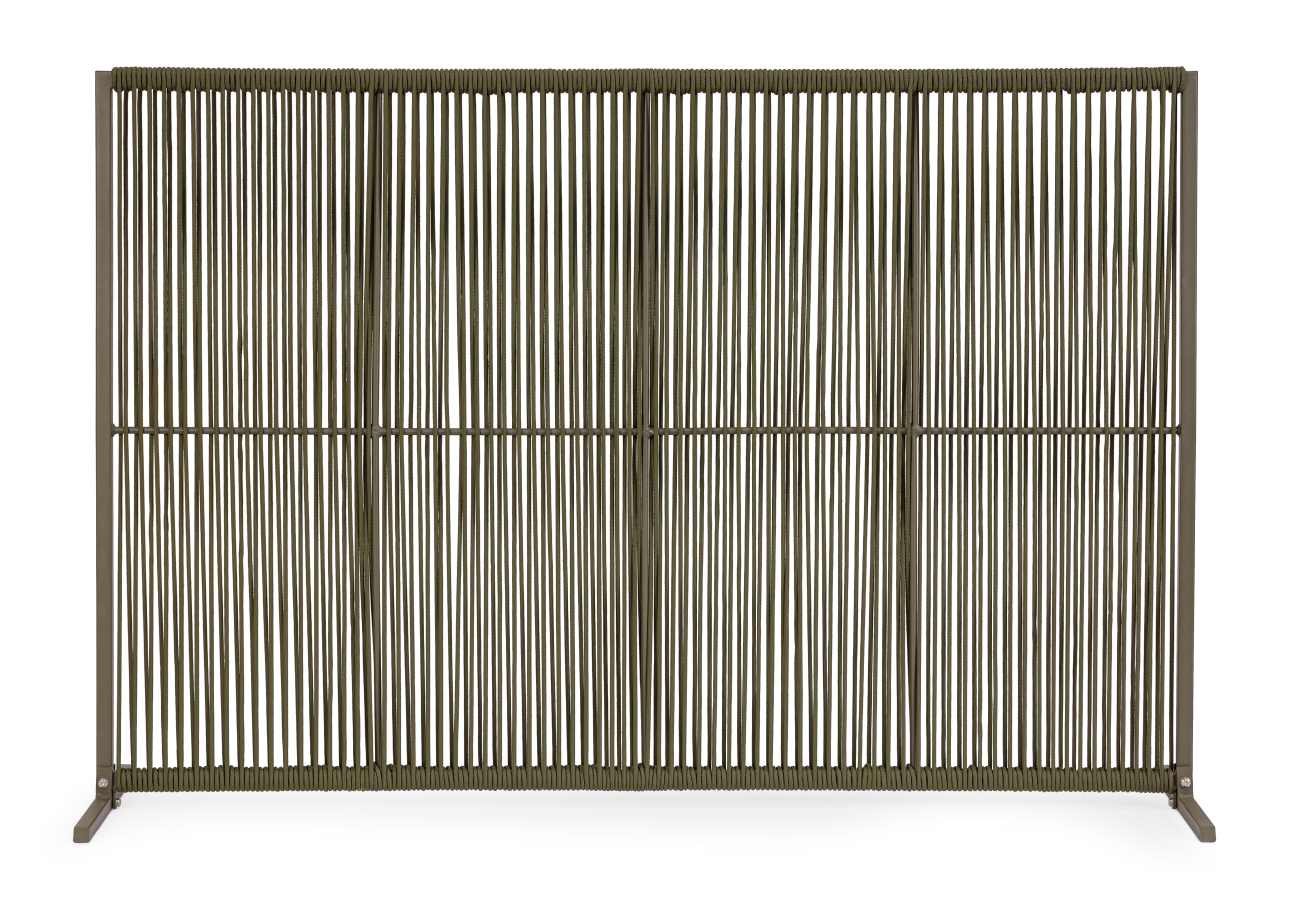 Paravent Paxson aus Aluminium 180 cm, Olive