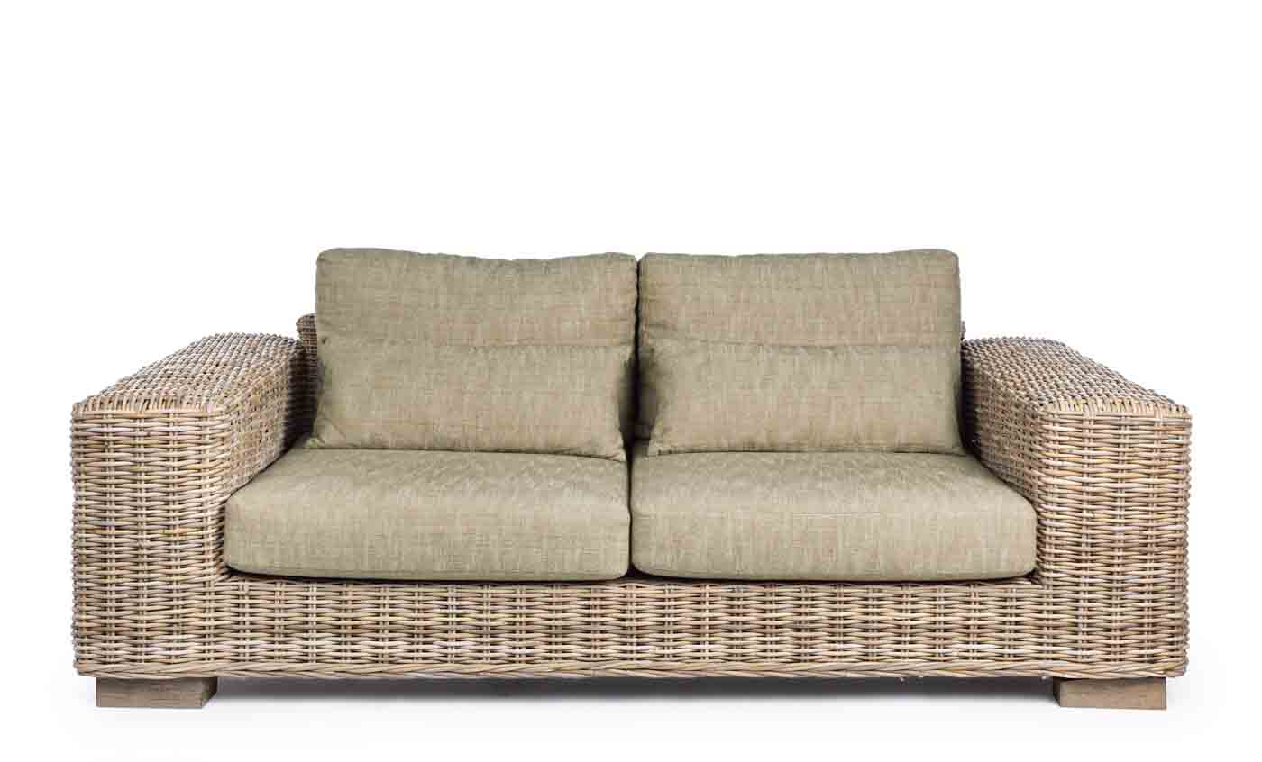 Rattansofa Leandro, 2,5 Sitzer