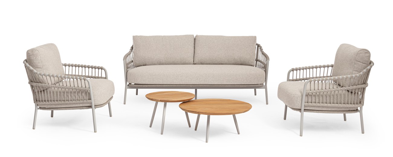 Gartensofa Talaia aus Metall, Frostig