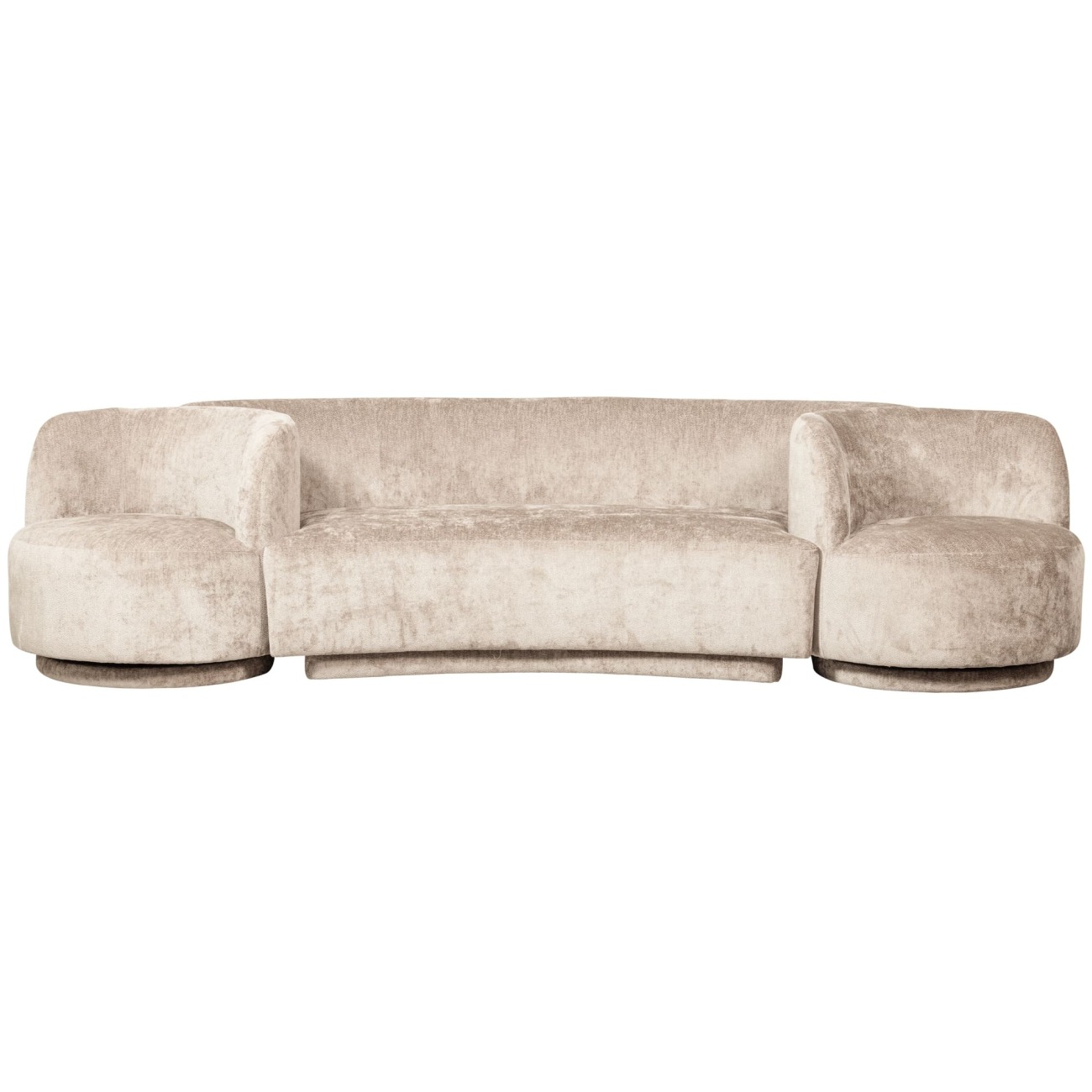 Sofa Combi-Popular: Bank+Sessel, Natur