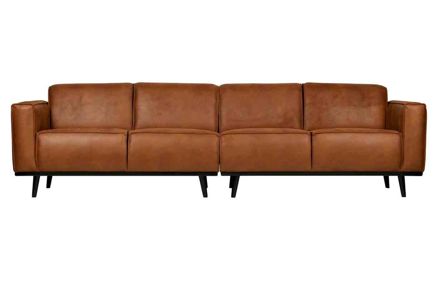 Bigsofa Statement Lederoptik, 280cm Cognac