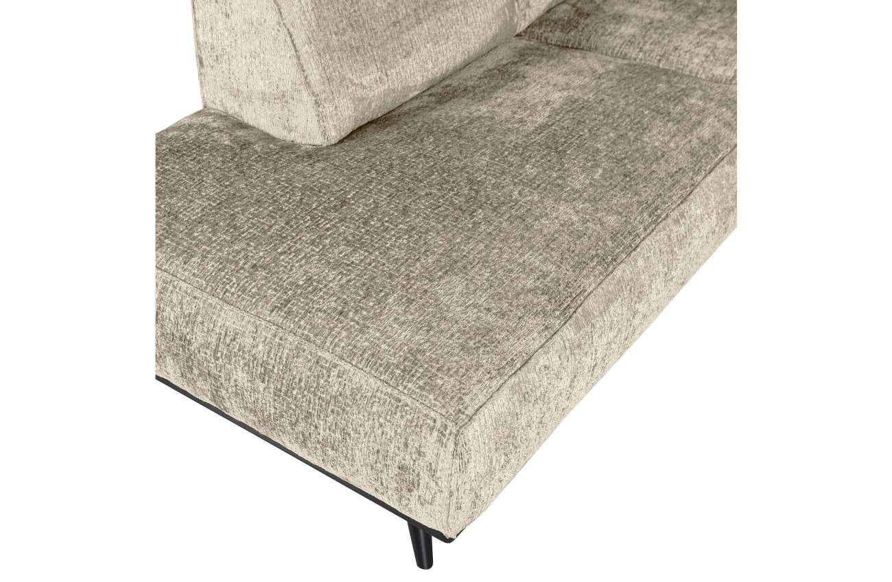 Ecksofa Statement aus Struktursamt Links, Wheatfield