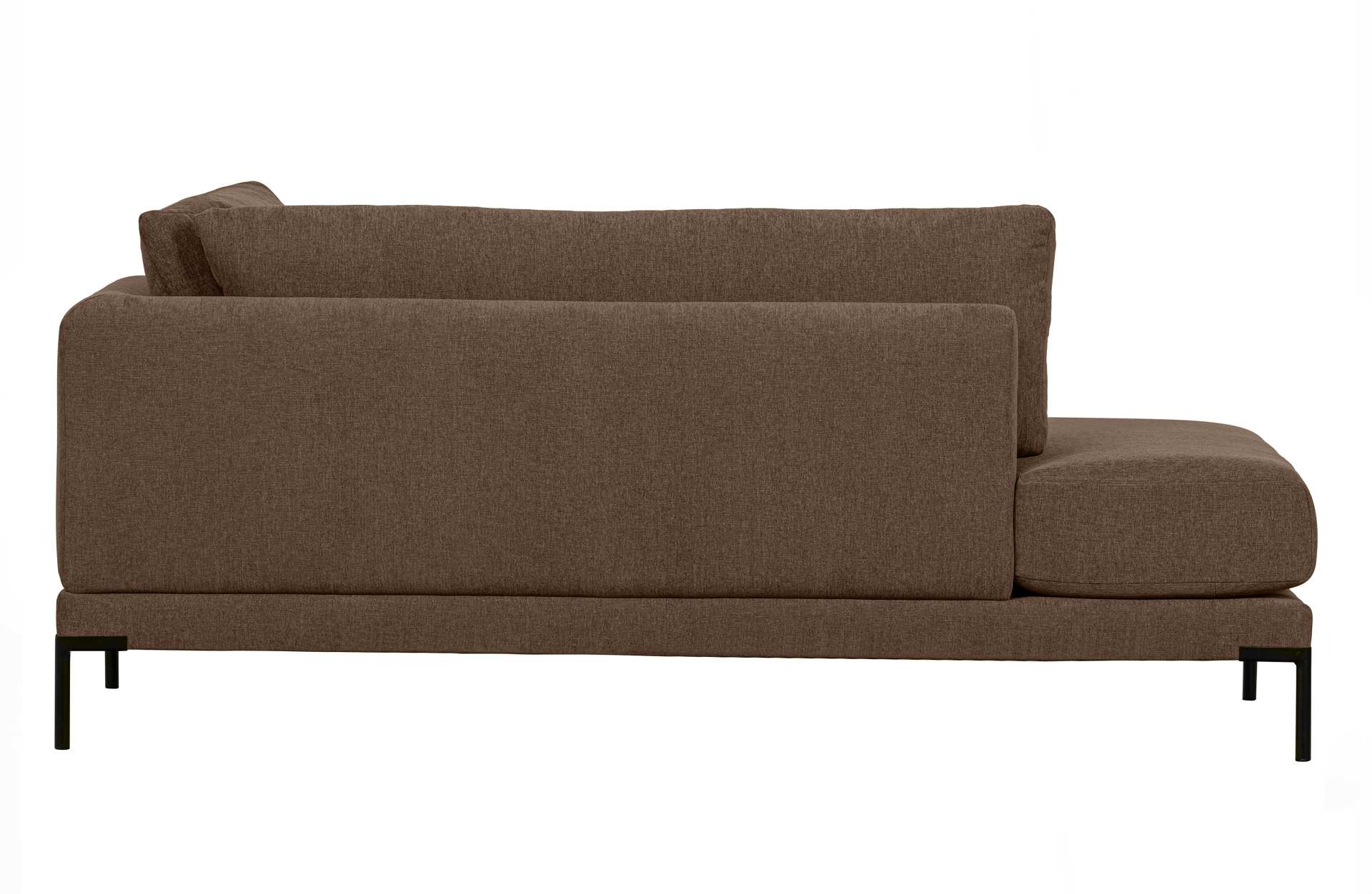 Modulsofa Couple Lounge Element Links, Braun