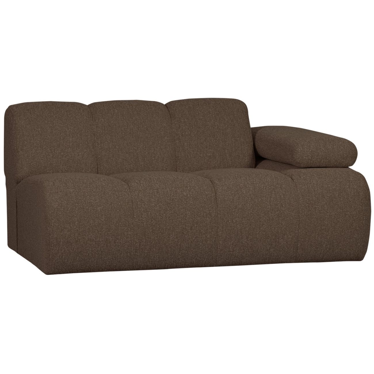 Modulsofa Mojo Boucle 1,5er Arm-Rechts, Braun