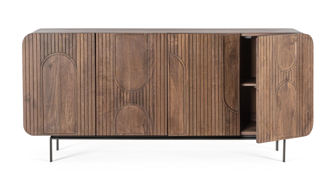 Sideboard Orissa aus Mangoholz Braun, 180 cm