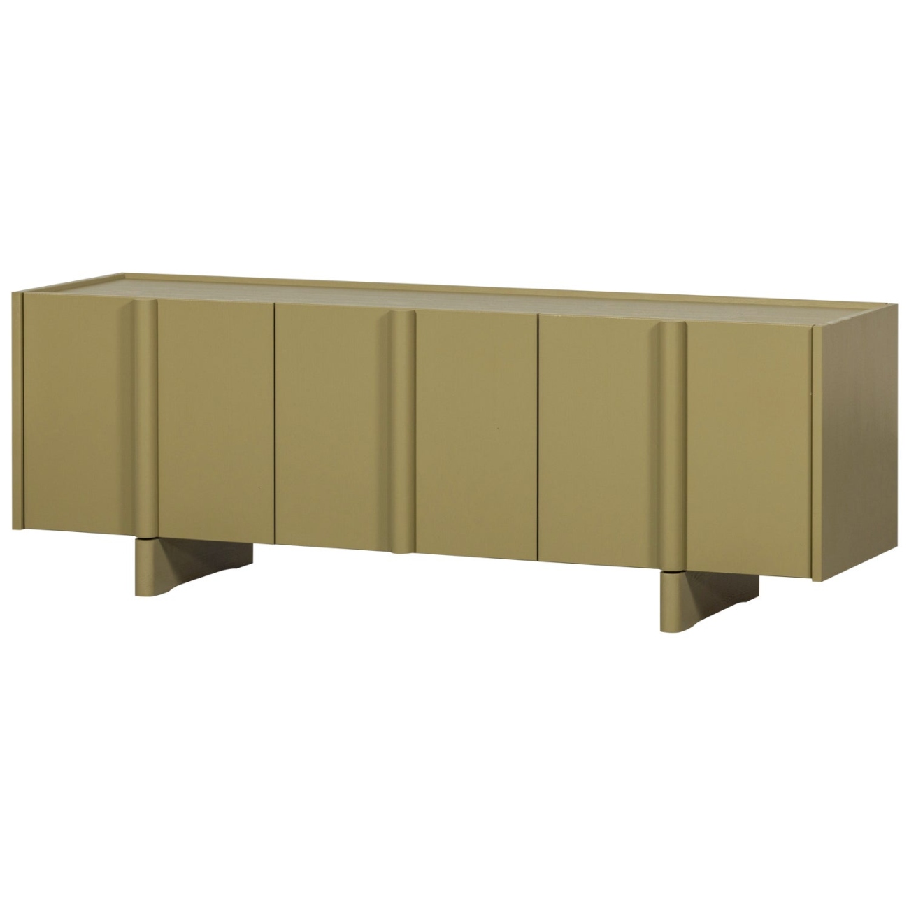 TV-Board Basu aus Kiefernholz 152 cm, Olive