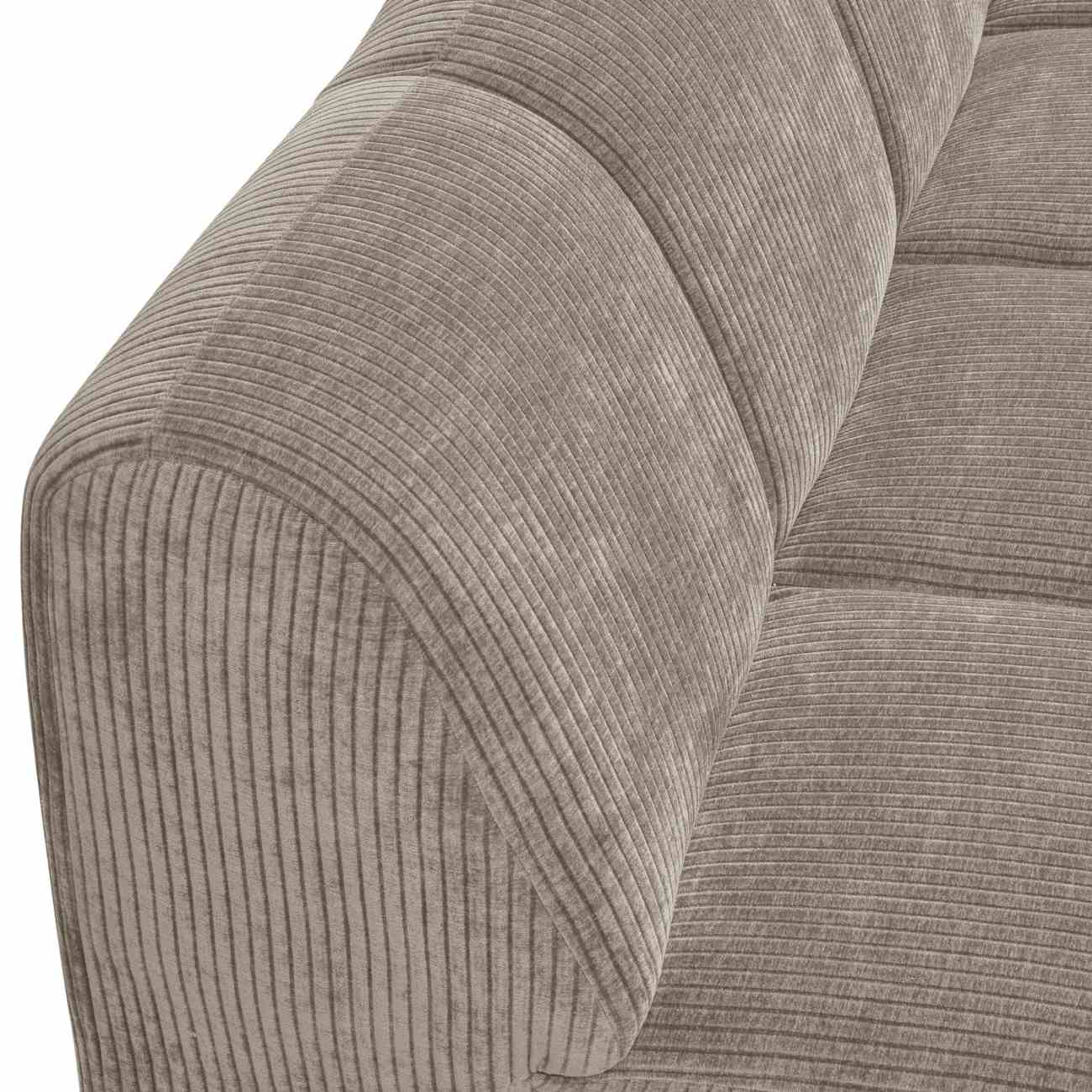 Modulsofa Mojo Flachcord 2er Arm-Rechts, Sand