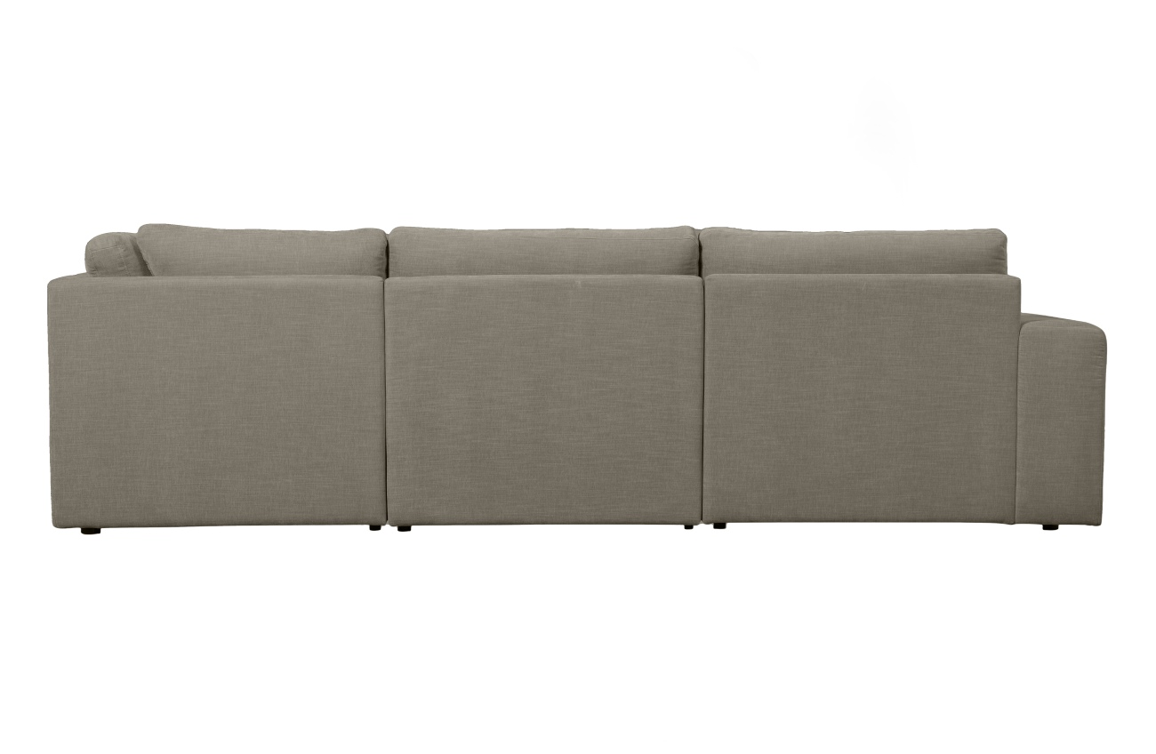 Ecksofa Family aus Webstoff Rechts, Grau