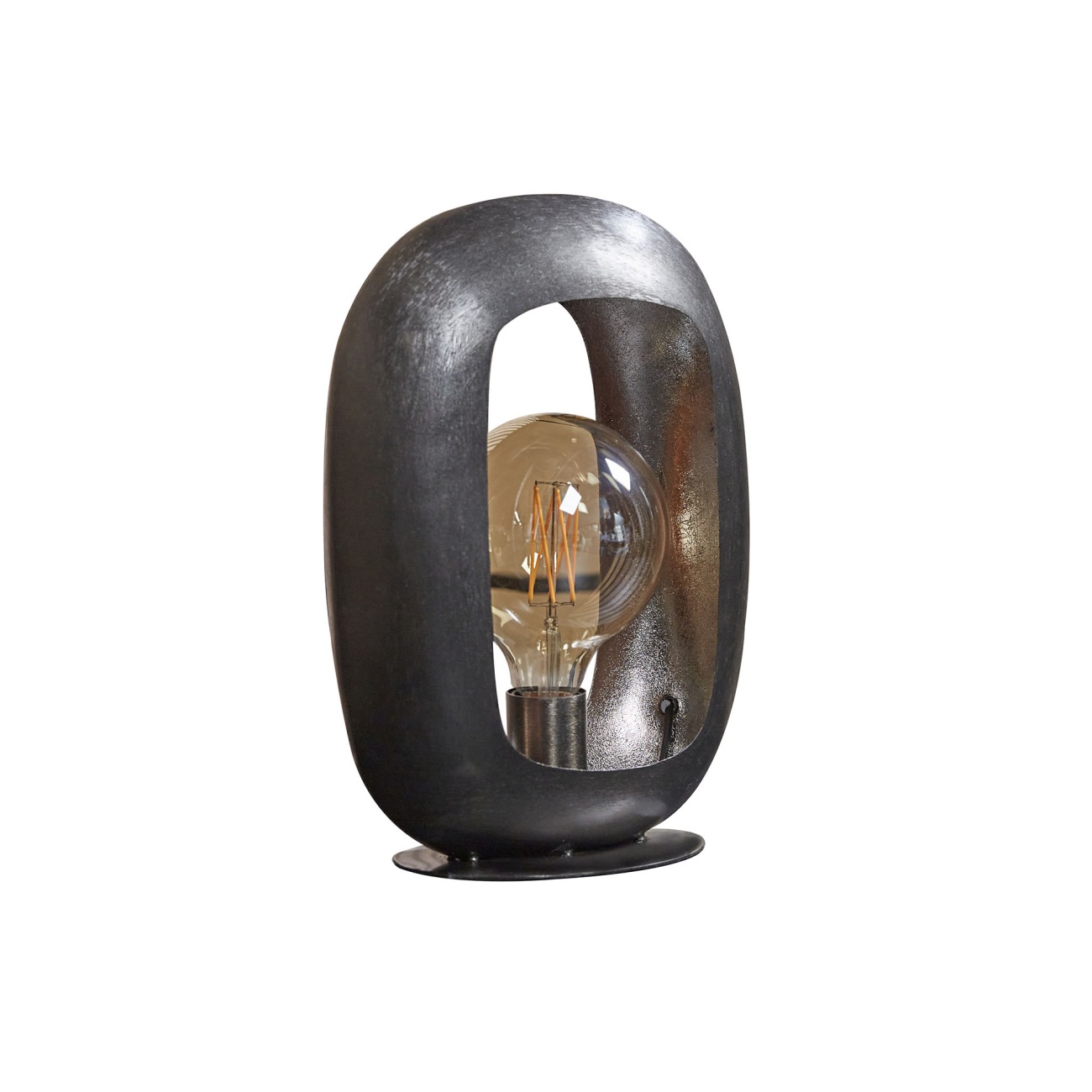 Tischleuchte Pilnarch - Metall Schwarz-Nickel-Finish, inkl. LED, M