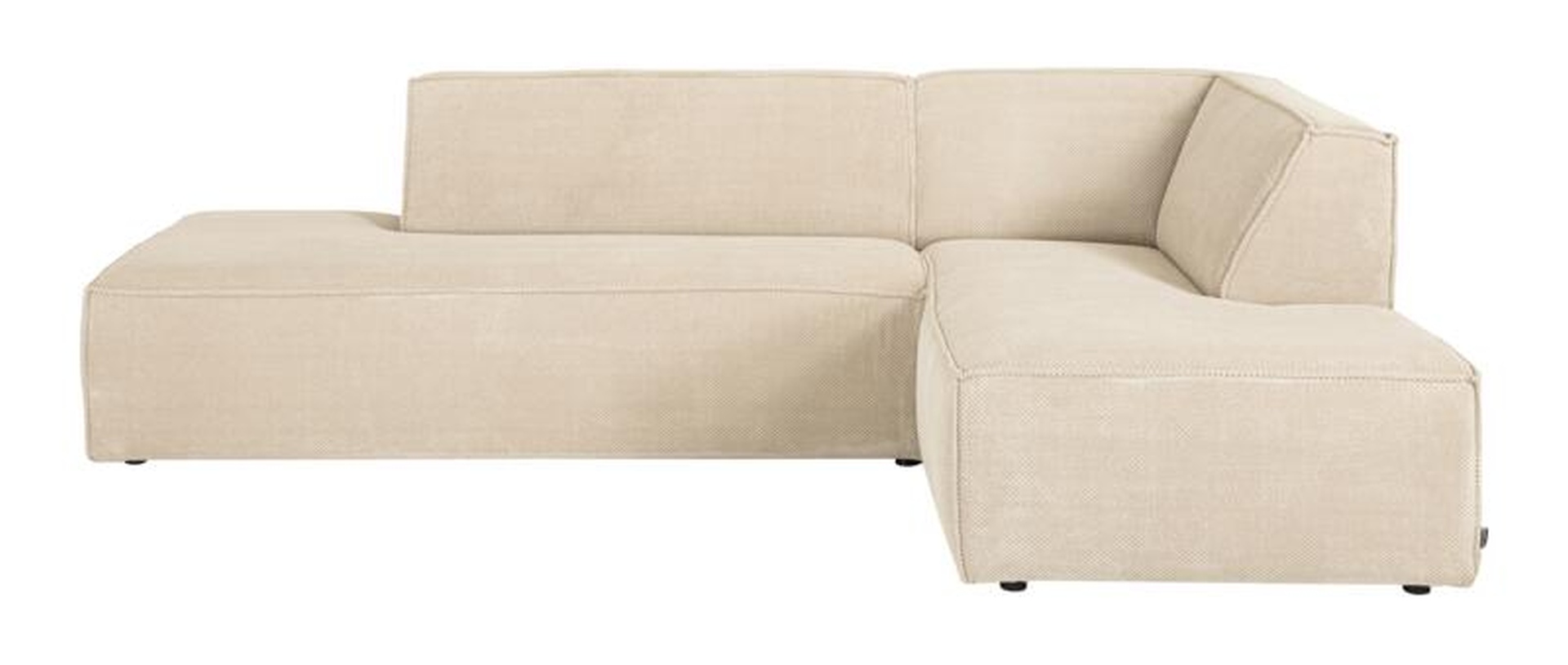 Ecksofa Cliff, Rechts, Beige