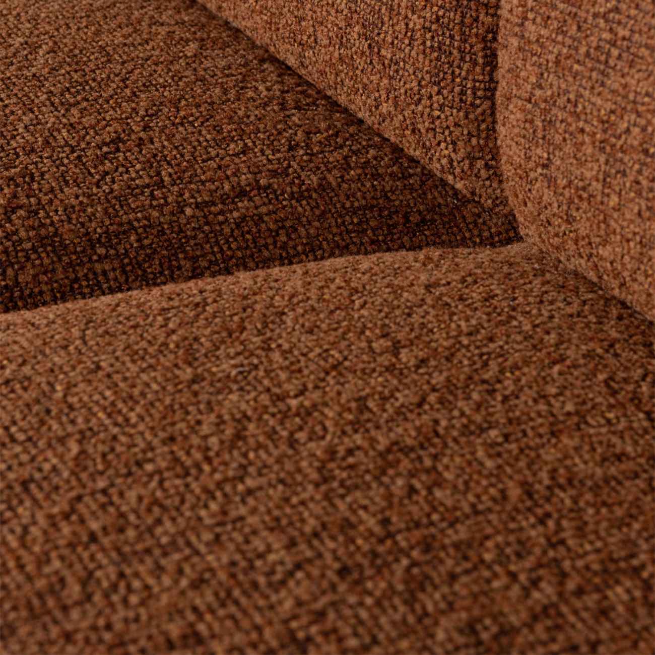 Modulsofa Mojo Boucle Einzel-Element, Rostbraun