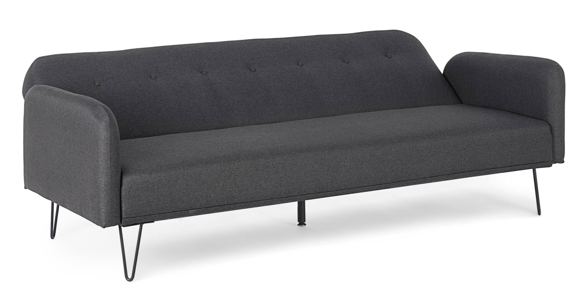 Schlafsofa Bridjet mit Stoff-Bezug, Schwarz