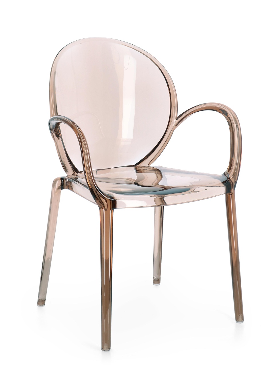 Gartenstuhl Camilla 4er-Set mit Armlehne, Coffee