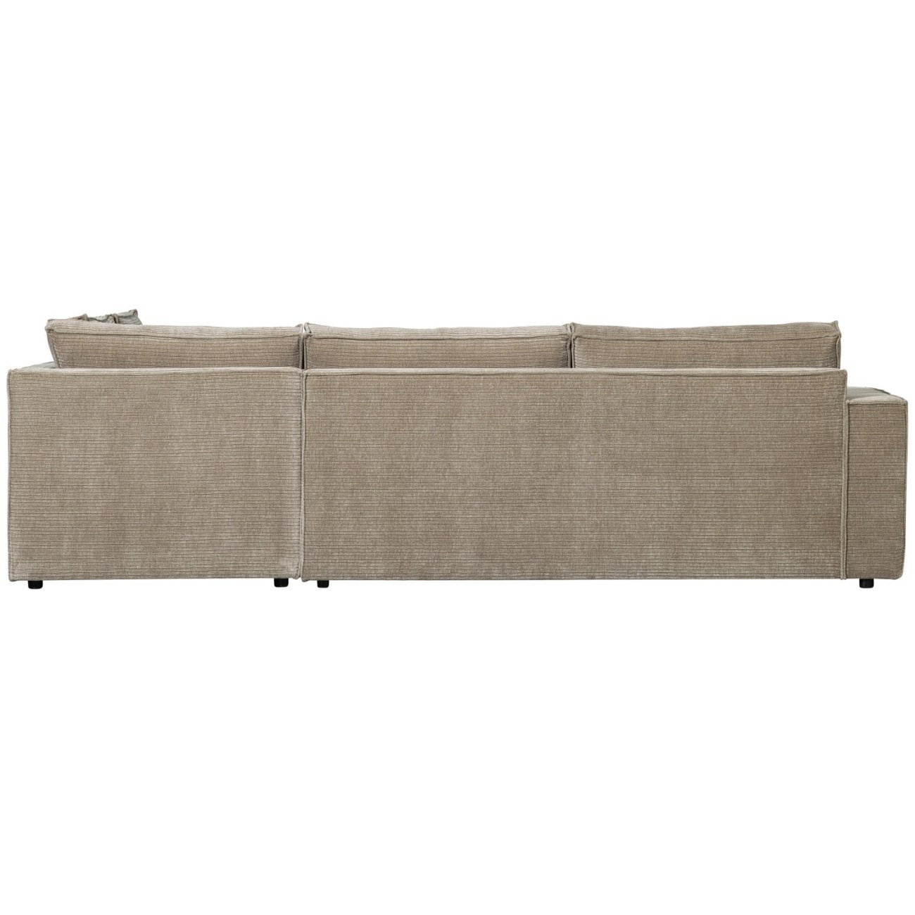 Ecksofa Hajo mit Cordbezug Rechts, Clay