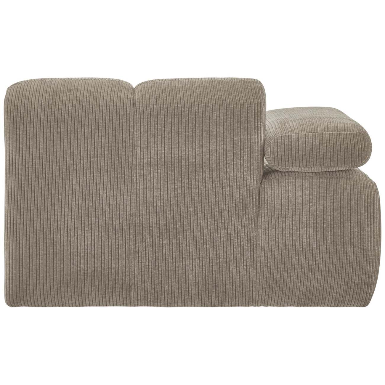 Modulsofa Mojo Flachcord 1er Arm-Links, Sand