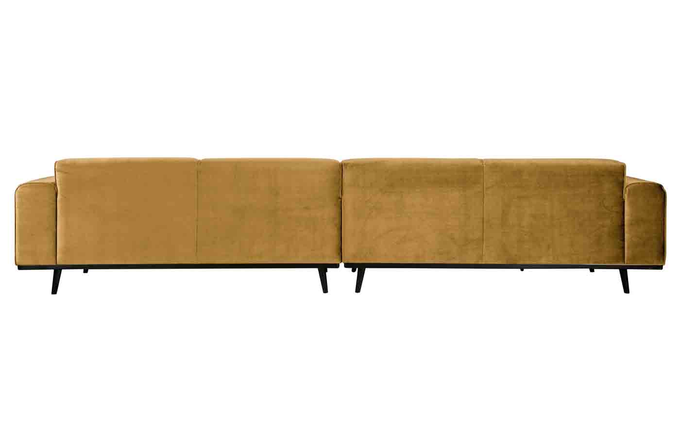 Bigsofa Statement Samt XXL, 372cm Honig Gelb