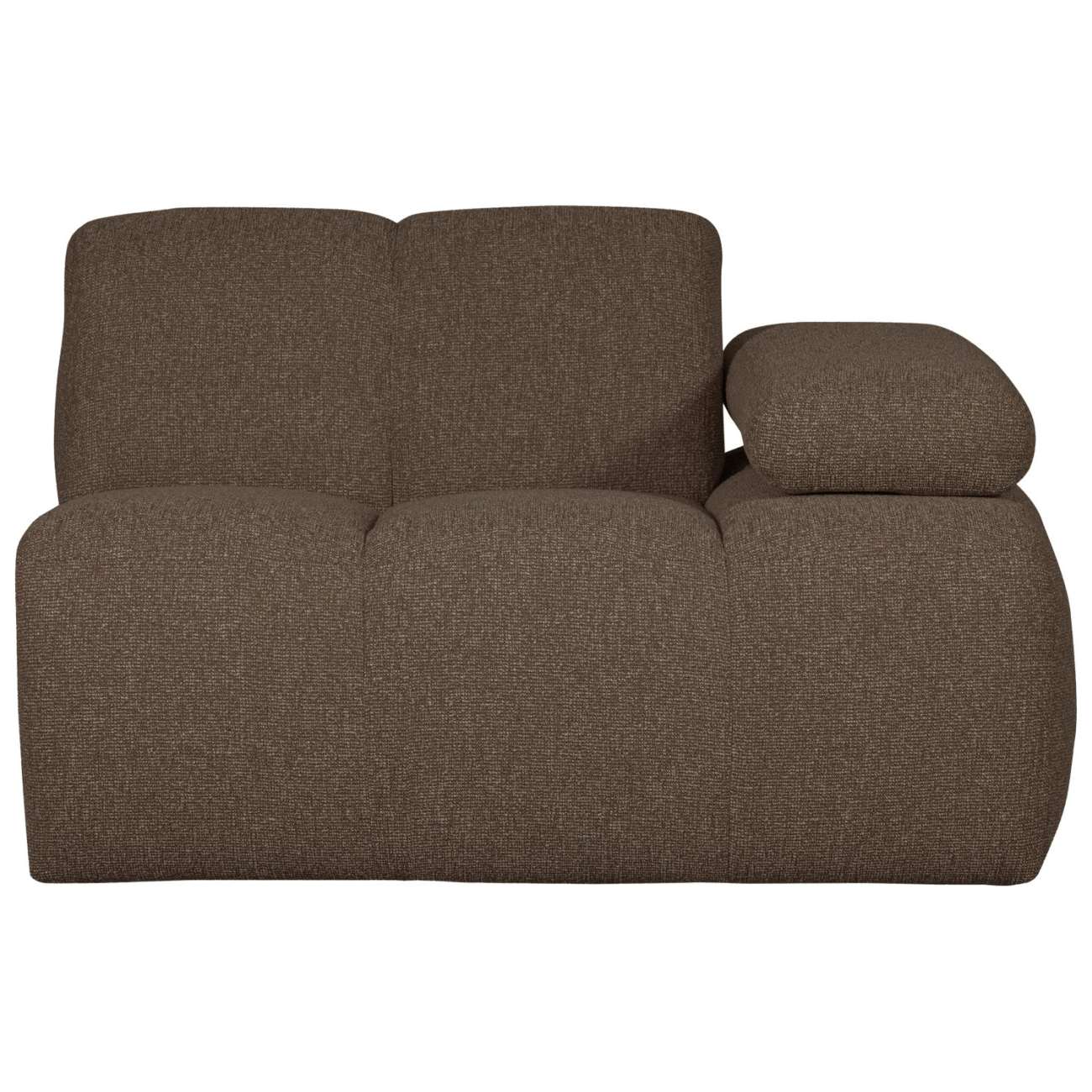 Modulsofa Mojo Boucle 1er Arm-Rechts, Braun