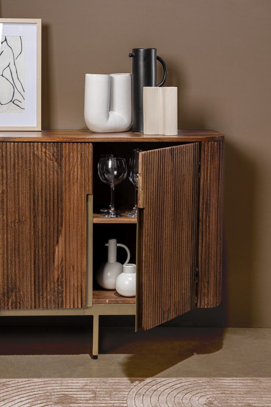 Sideboard Vilas aus Mangoholz, 4 Türen