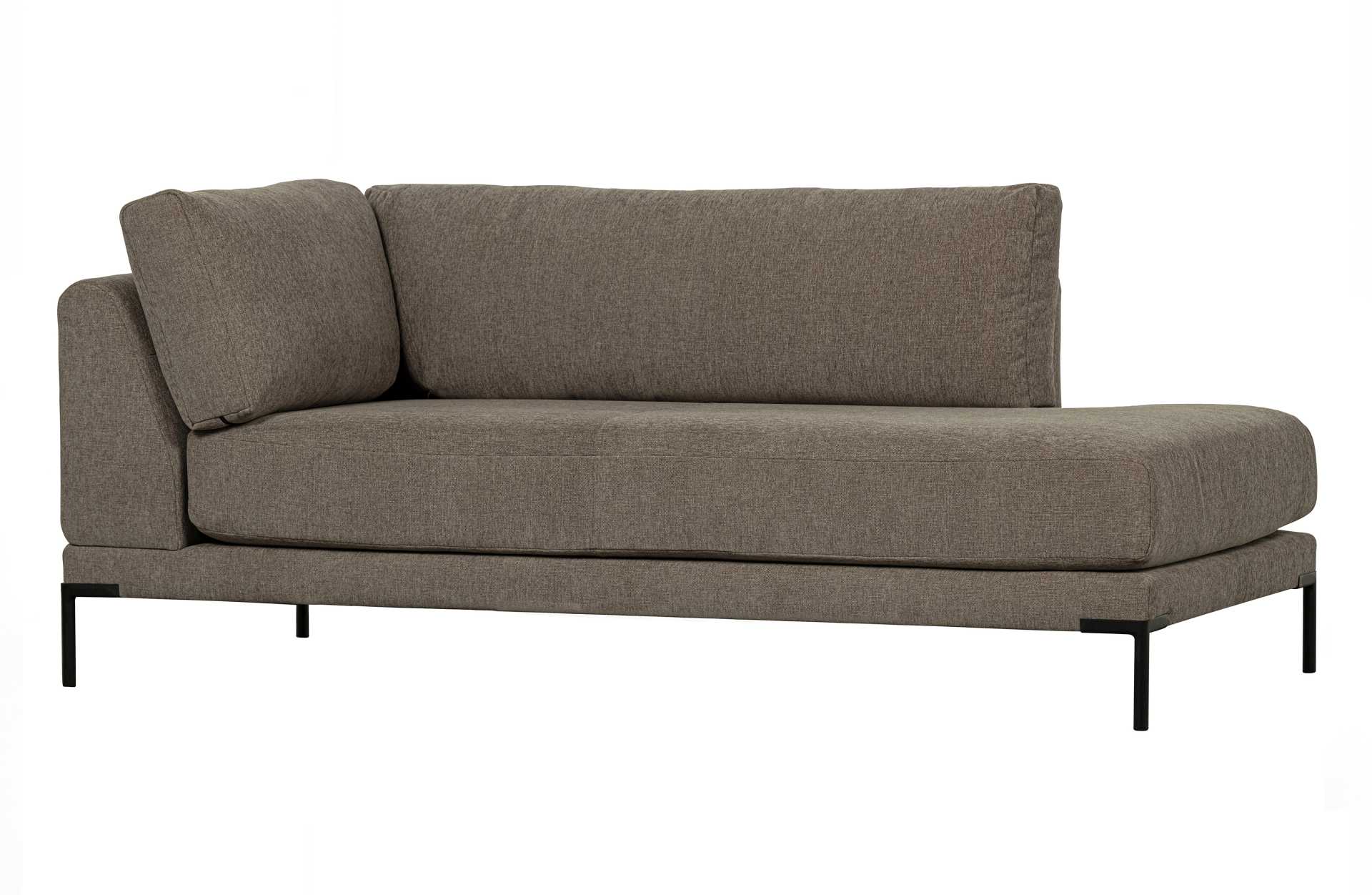 Modulsofa Couple Lounge Element Rechts, Taupe