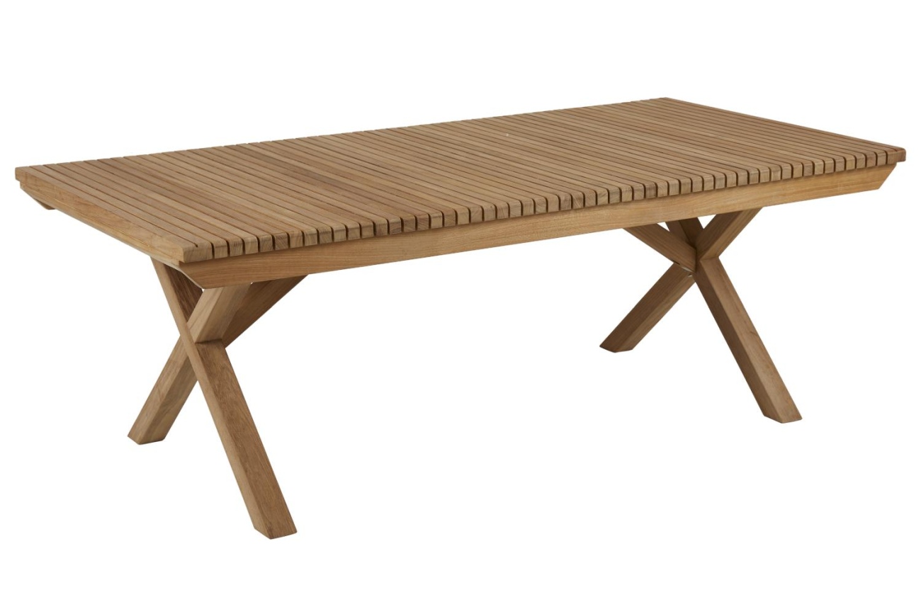 Gartencouchtisch Julita aus Teakholz, 140 cm