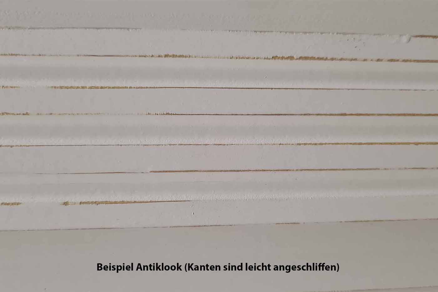 Schreibtisch Landhaus aus Kiefernholz, 3 Schubladen, 2 Türen, mit Eichenplatte