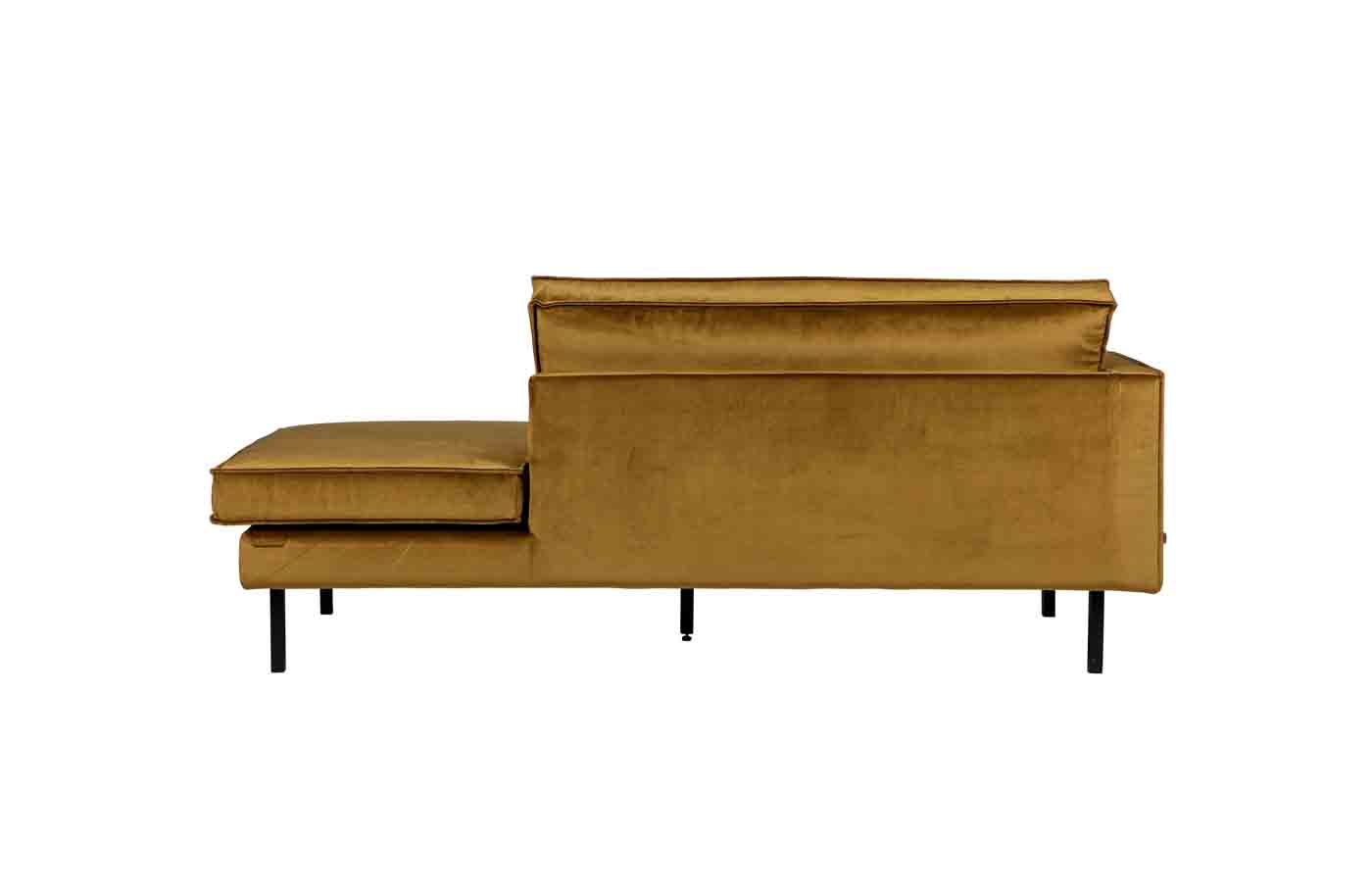 Recamiere Rodeo Daybed Samt, links Honig Gelb