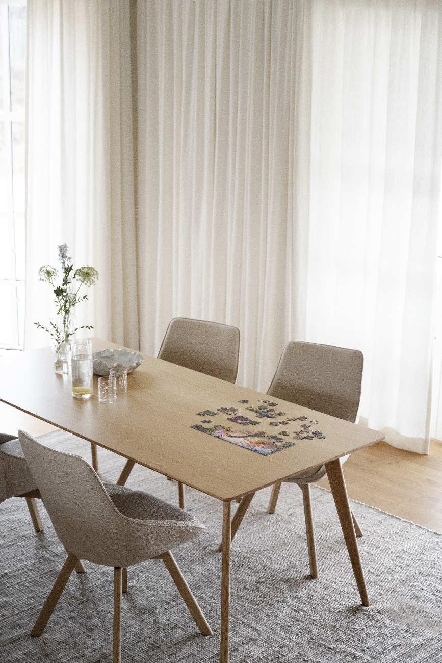 Esstisch Yumi Rechteckig 190x90cm, MDF Eiche Natur