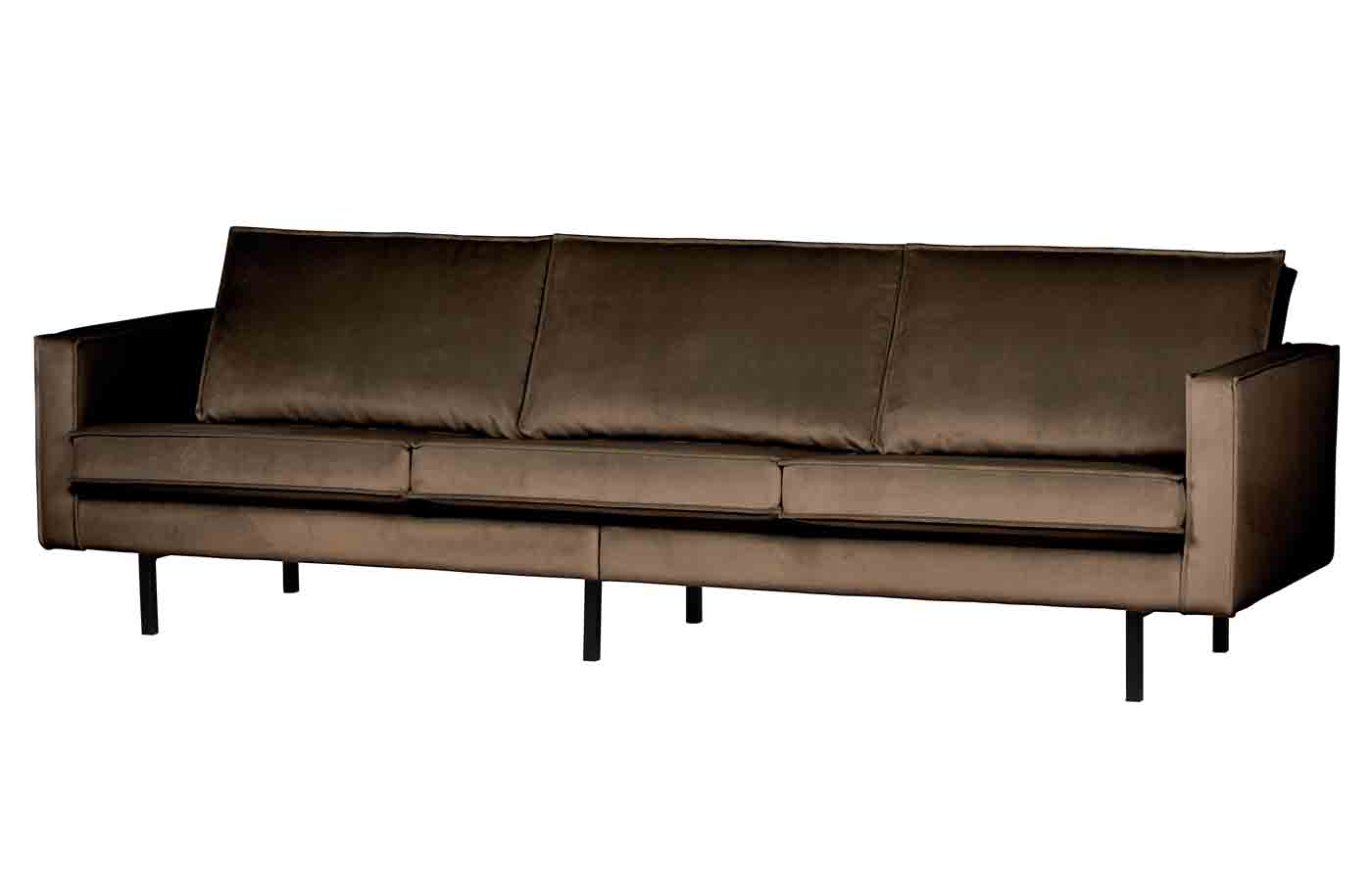 Rodeo Sofa 3-Sitzer Samt, Taupe