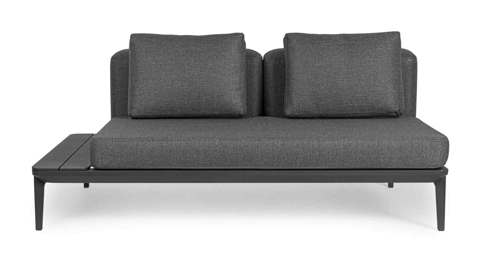 Sofa Matrix aus Aluminium, Anthrazit