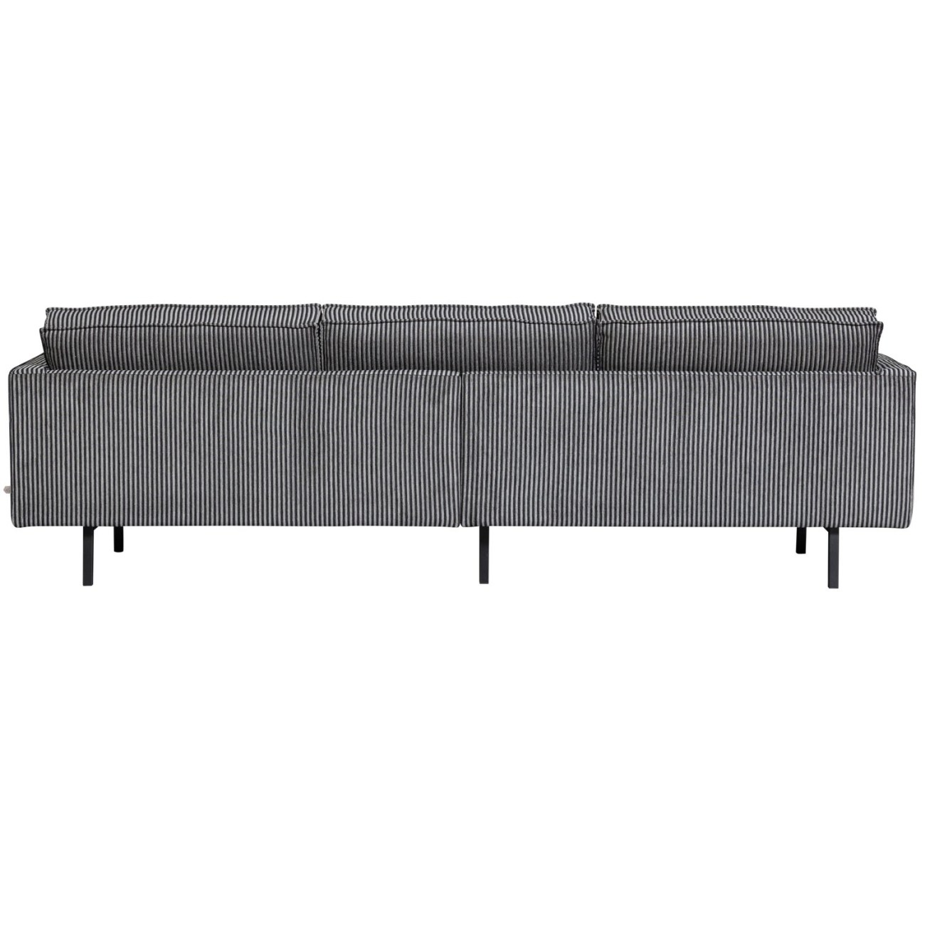 Sofa Rodeo 3 Sitzer aus Stoff, Schwarz/Grau