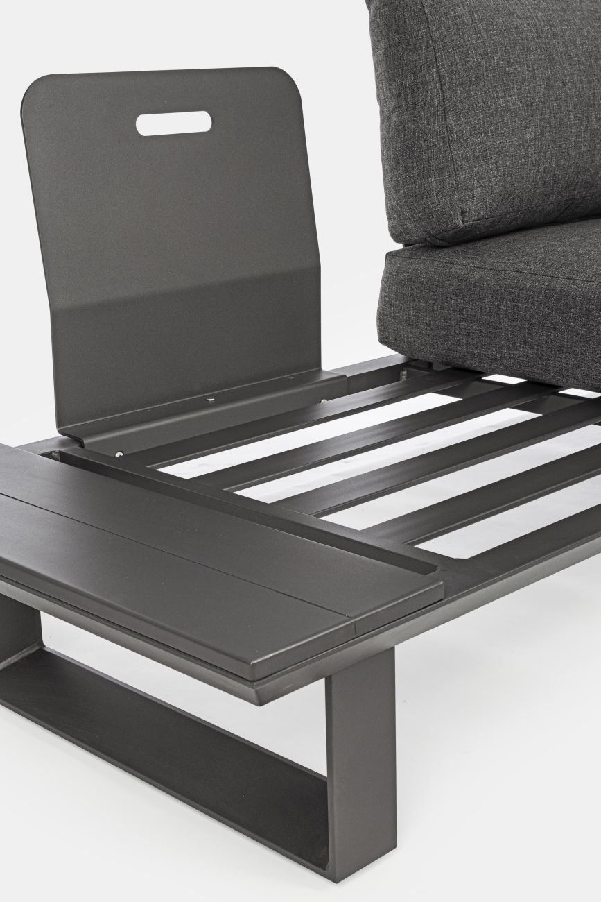 Garten-Set Konnor 3-er Gruppe, Anthrazit