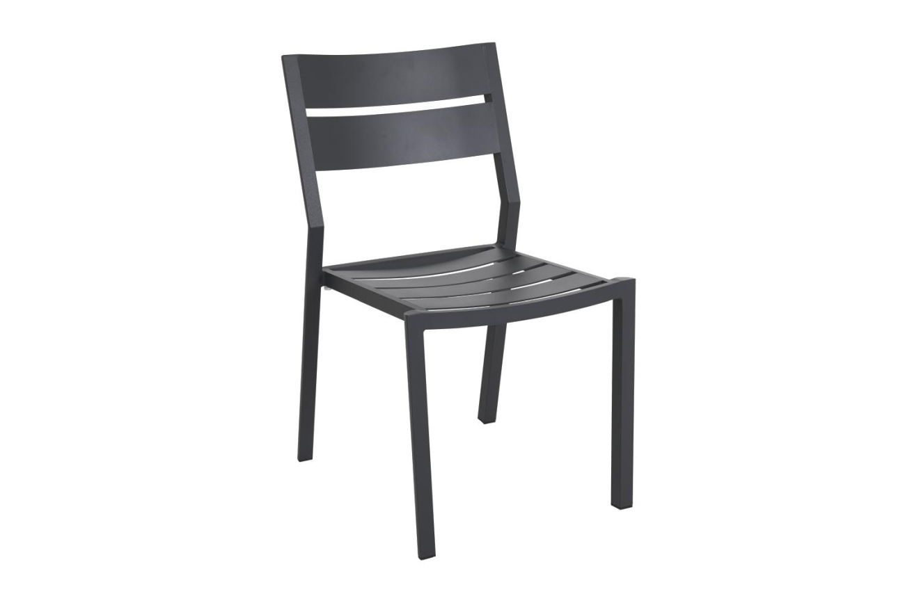 Gartenstuhl Delia aus Aluminium, Anthrazit