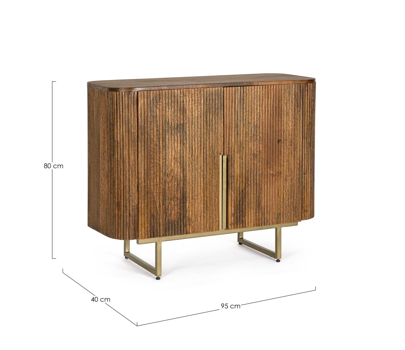 Sideboard Vilas aus Mangoholz, 2 Türen