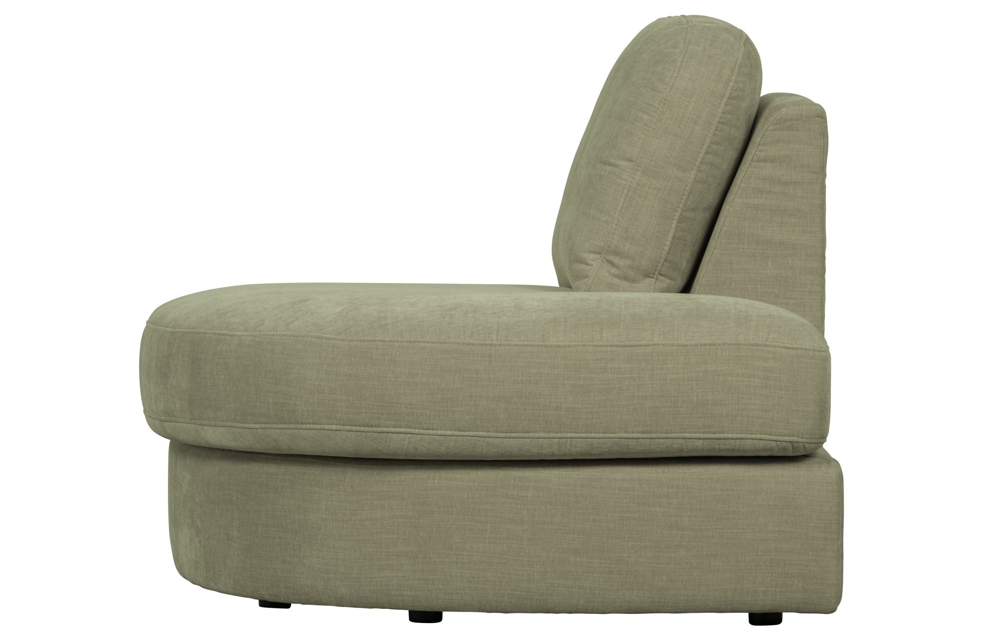 Modulsofa Family 1-Seat Eck-Element Rund Rechts, Grün