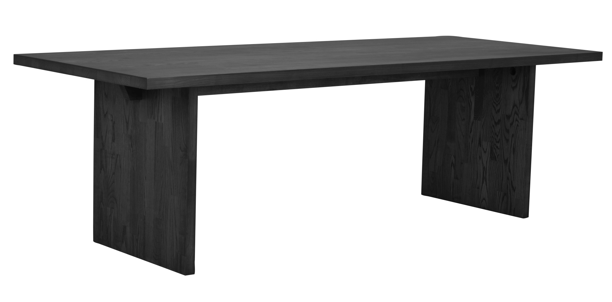 Esstisch Emmett Esche Schwarz, 240x95x75cm