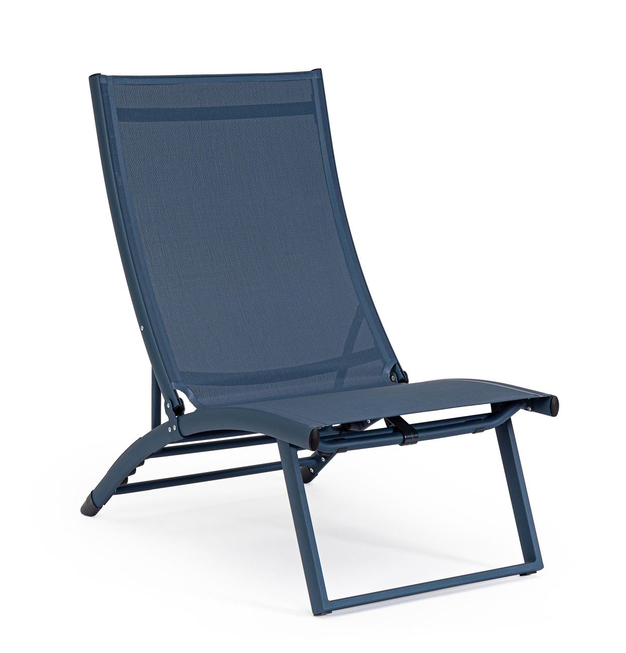 Loungesessel Taylor aus Aluminium, Blau