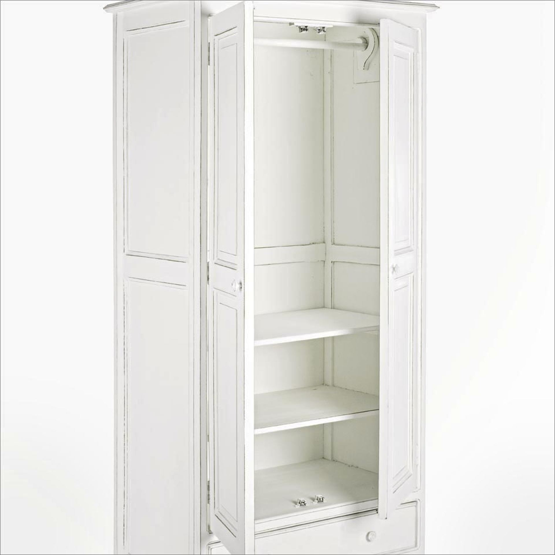 Kleiderschrank Colette aus Mangoholz, 90 cm