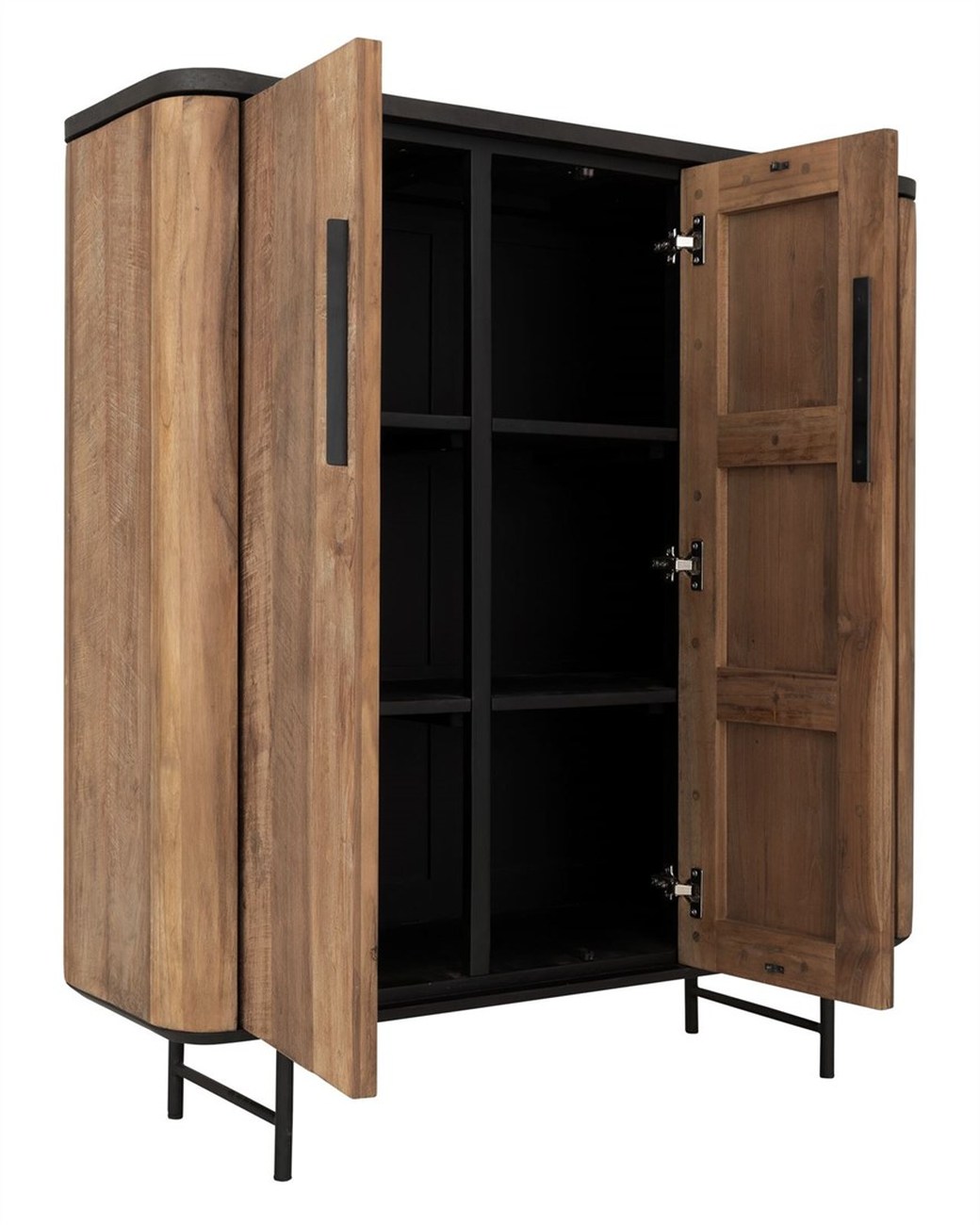 Highboard Soho aus recyceltem Teakholz, 120 cm