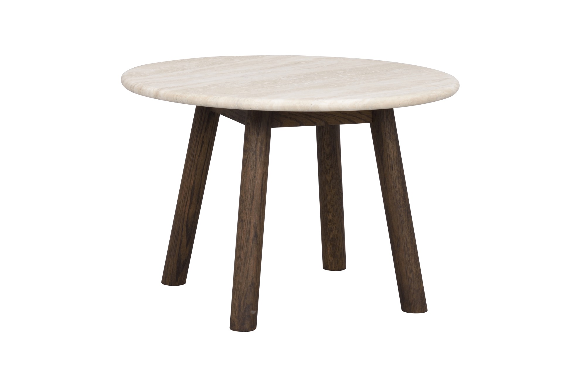 Couchtisch Taransay, 60x60x40cm, Beige / Braun