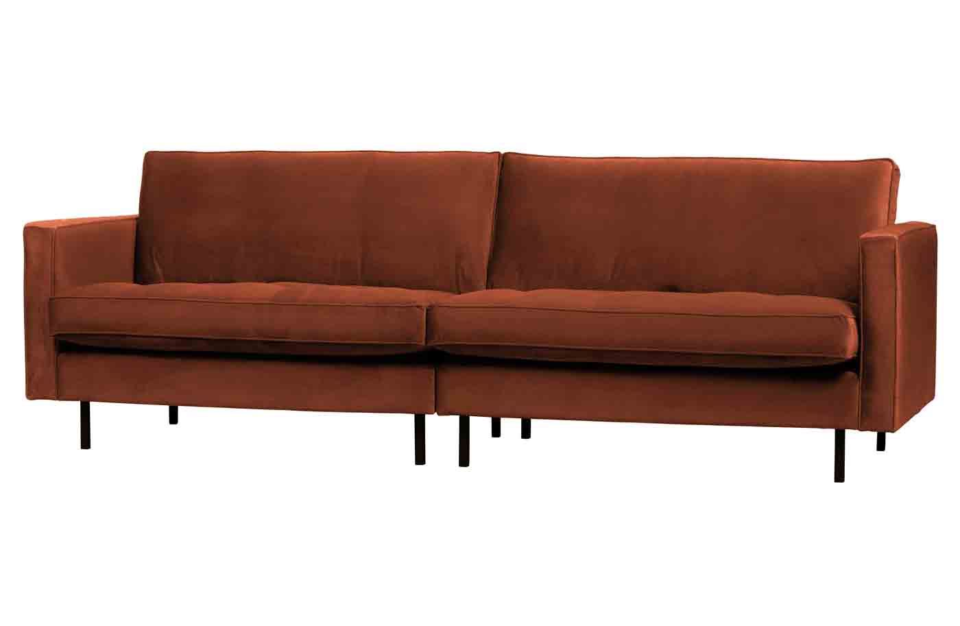 Sofa Rodeo Classic 3 Sitzer Samt, Rost