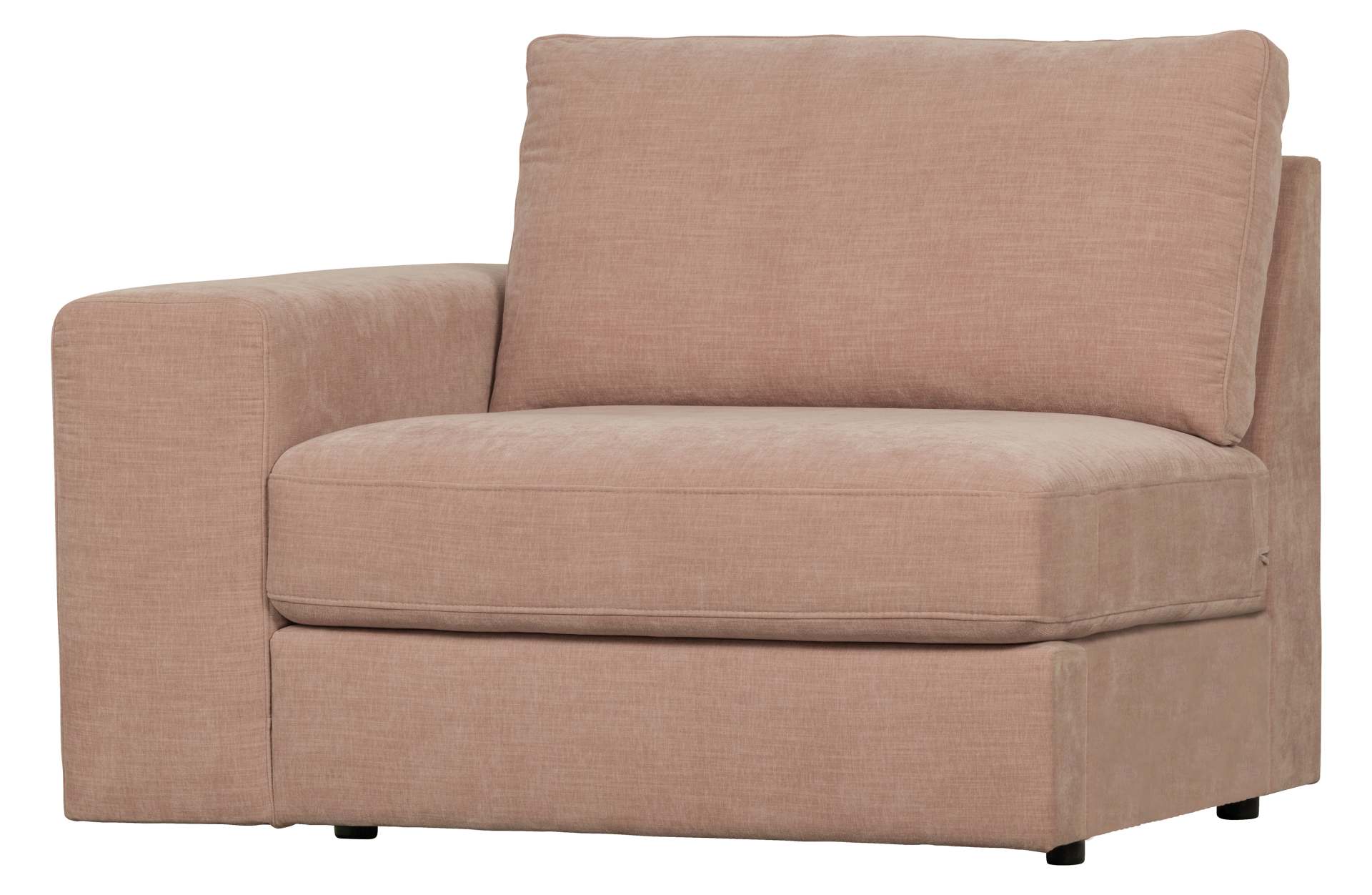 Modulsofa Family 1-Seat Element Links, Rosa