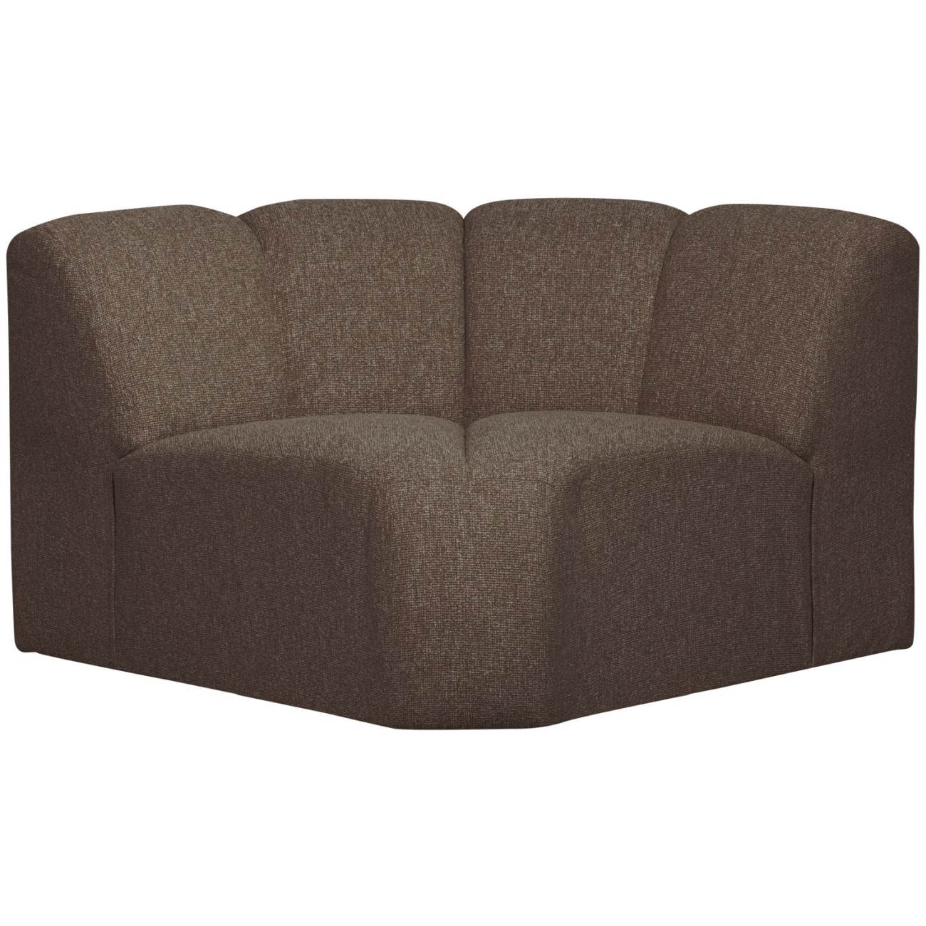 Modulsofa Mojo Bouclé Eck-Element, modern, Braun, flexibel kombinierbar für Dein Wohnzimmer