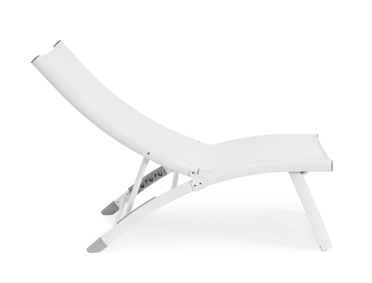 Loungesessel Taylor aus Aluminium, Weiß