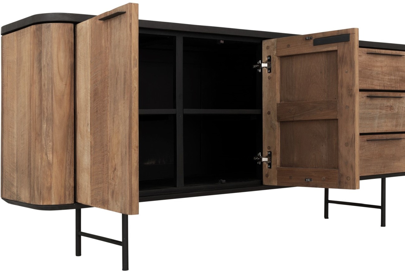 Sideboard Soho aus recyceltem Teakholz, 200 cm