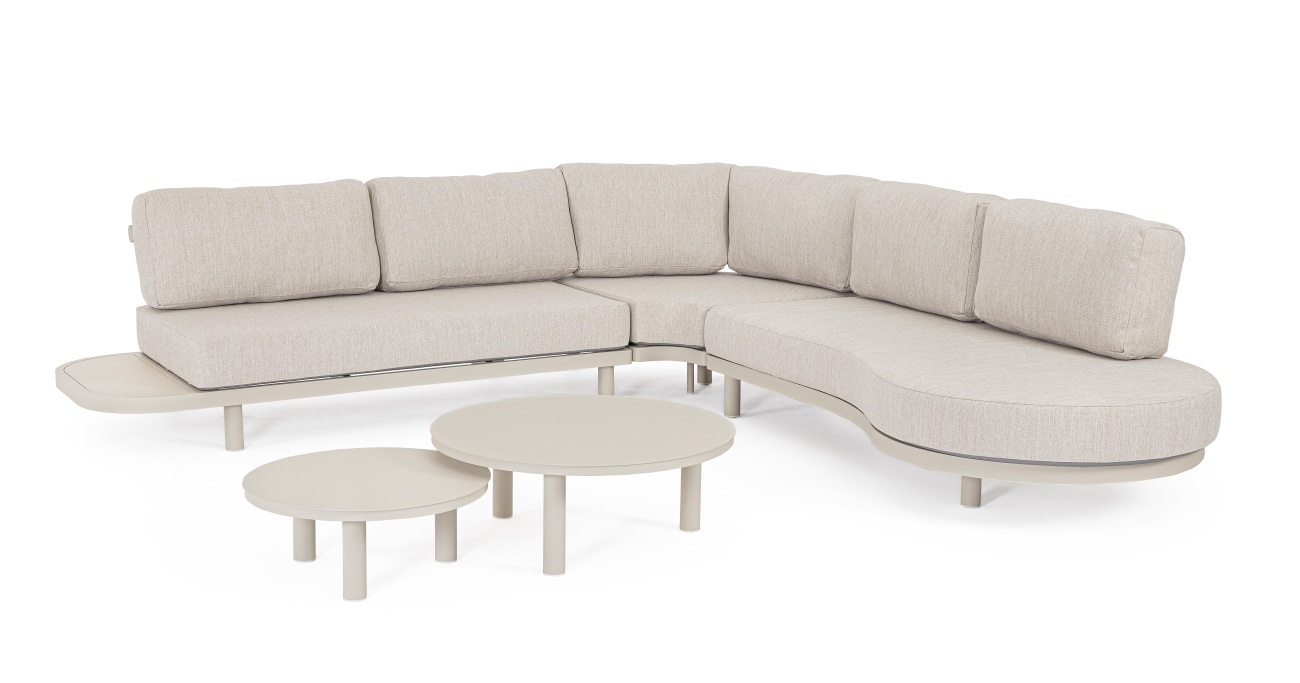 Gartenecksofa Hercules Inkl. Couchtisch-Set, Morny