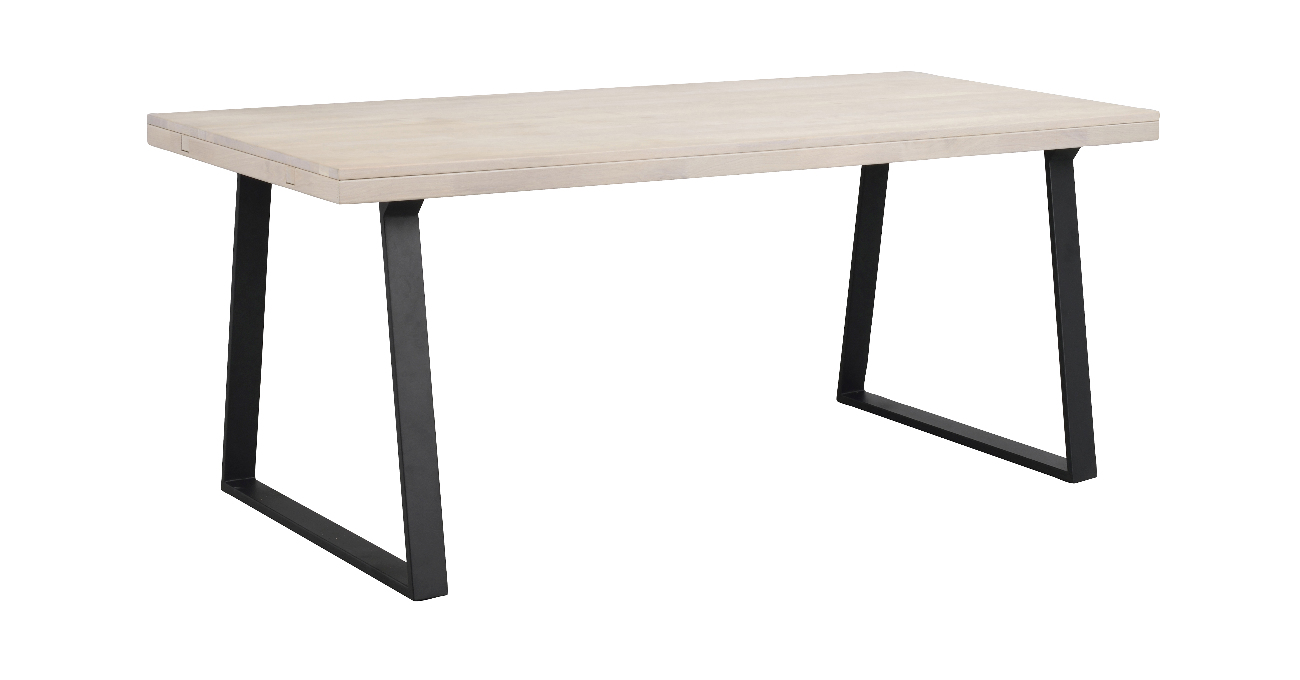 Esstisch Brooklyn, Trapez-Gestell, 170cm, Whitewash