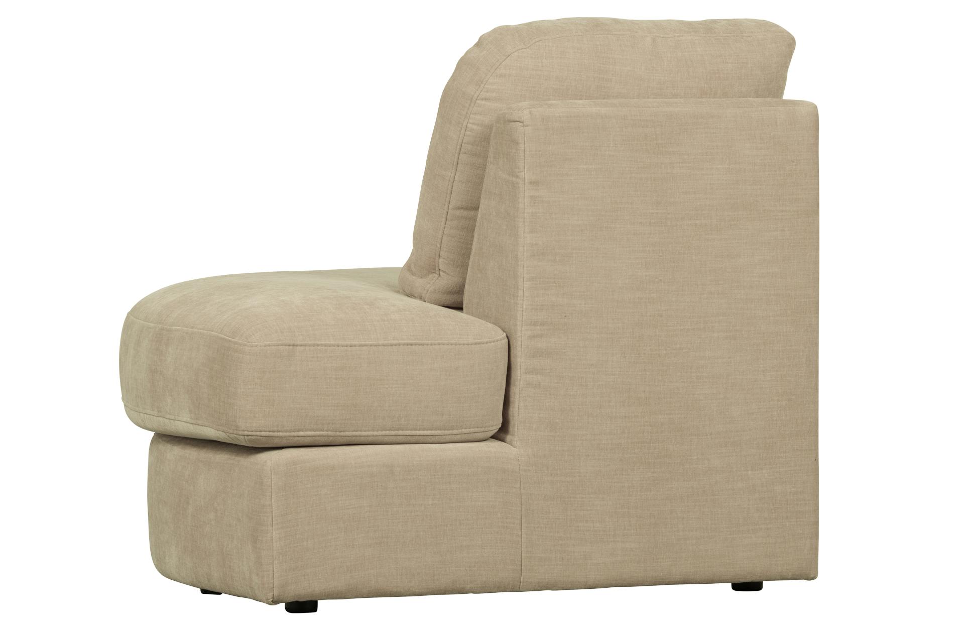 Modulsofa Family 1-Seat Eck-Element Rund Rechts, Sand