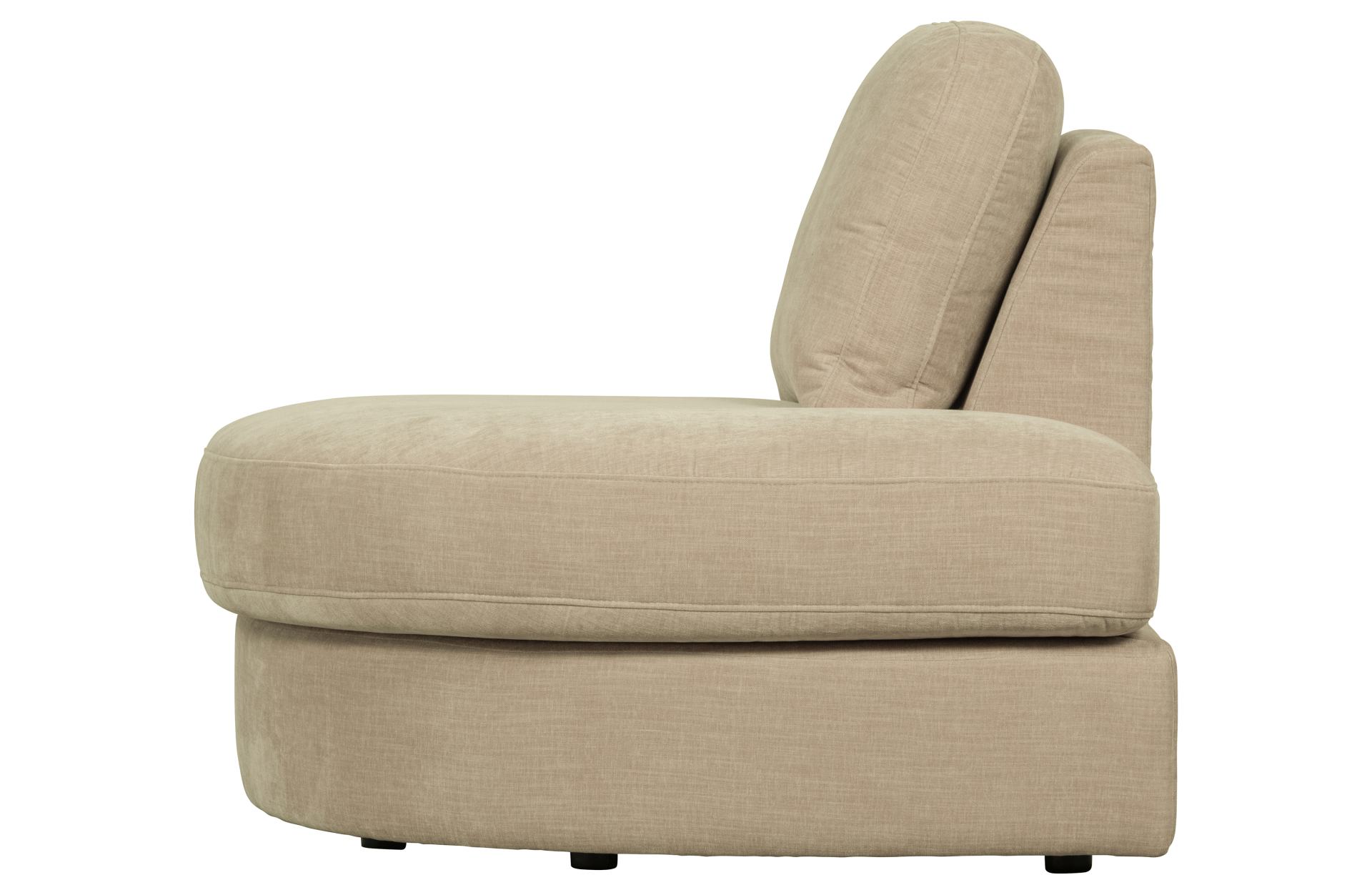 Modulsofa Family 1-Seat Eck-Element Rund Rechts, Sand