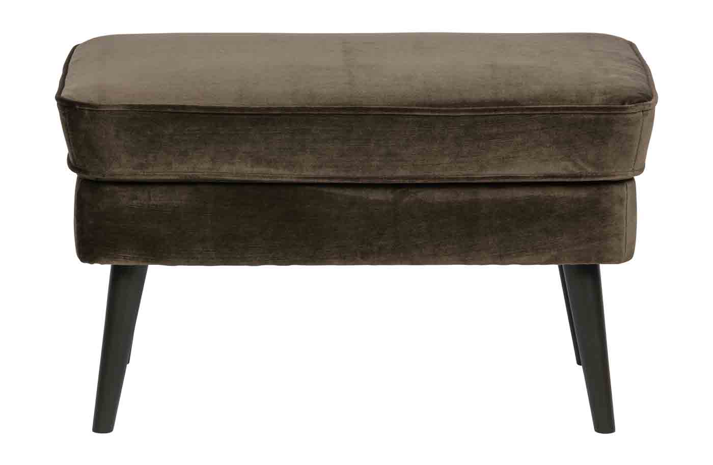 Hocker Rocco Samt, Grau